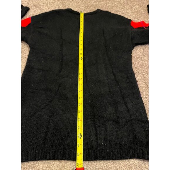 Vtg Rafaella Colorful Argyle Sweater S Diamond Angora Lambs Wool Neon Hong Kong - Picture 5 of 7